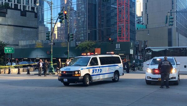 Полиция в районе места теракта в Нью-Йорке. 1 ноября 2017