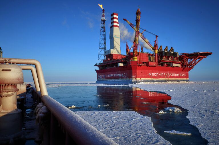 Морская нефтедобывающая платформа Приразломная Морская нефтедобывающая платформа Приразломная