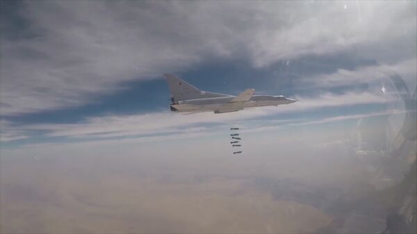 Групповой авиаудар Ту-22M3 по объектам террористов в провинции Дейр-эз-Зор Групповой авиаудар Ту-22M3 по объектам террористов в провинции Дейр-эз-Зор