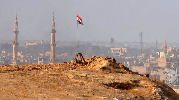 Вид Дейр-эз-Зора во время операции сирийской армии против террористов. Архивное фото