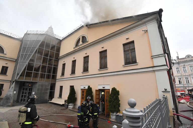 Пожар в здании Музея изобразительных искусств им. А.С. Пушкина. 3 ноября 2017