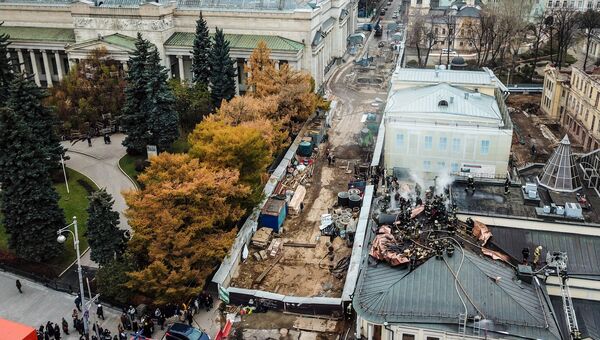 Пожар в здании Музея изобразительных искусств им. А.С. Пушкина. 3 ноября 2017