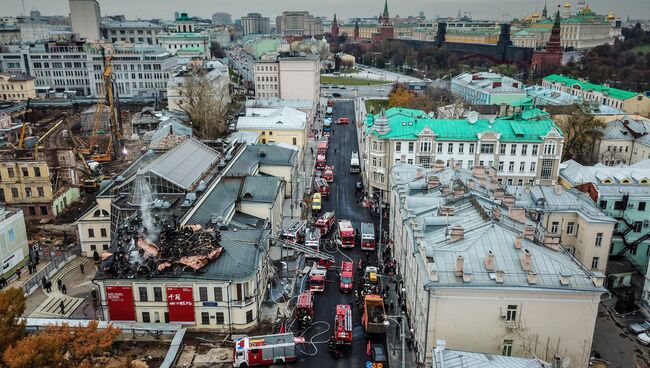 Пожар в здании Музея изобразительных искусств им. А. С. Пушкина. 3 ноября 2017