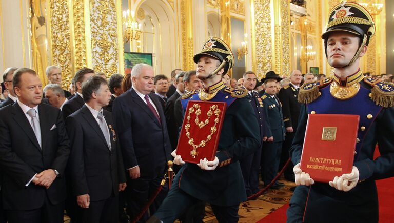 Церемония инаугурации избранного президента РФ Владимира Путина. 7 мая 2012 год