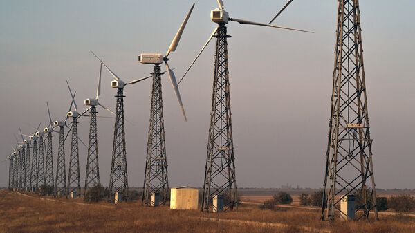 Ветряные электростанции. Архивное фото