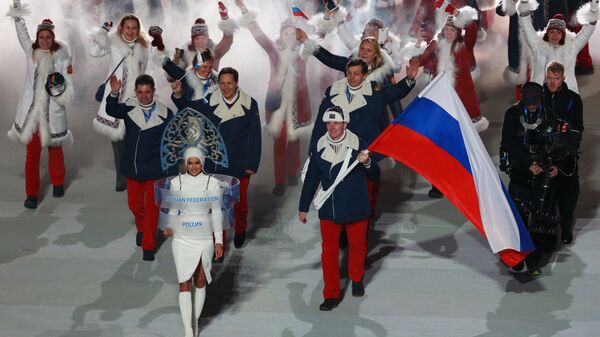 Сборная России во время XXII зимних Олимпийских игр в Сочи. Архивное фото