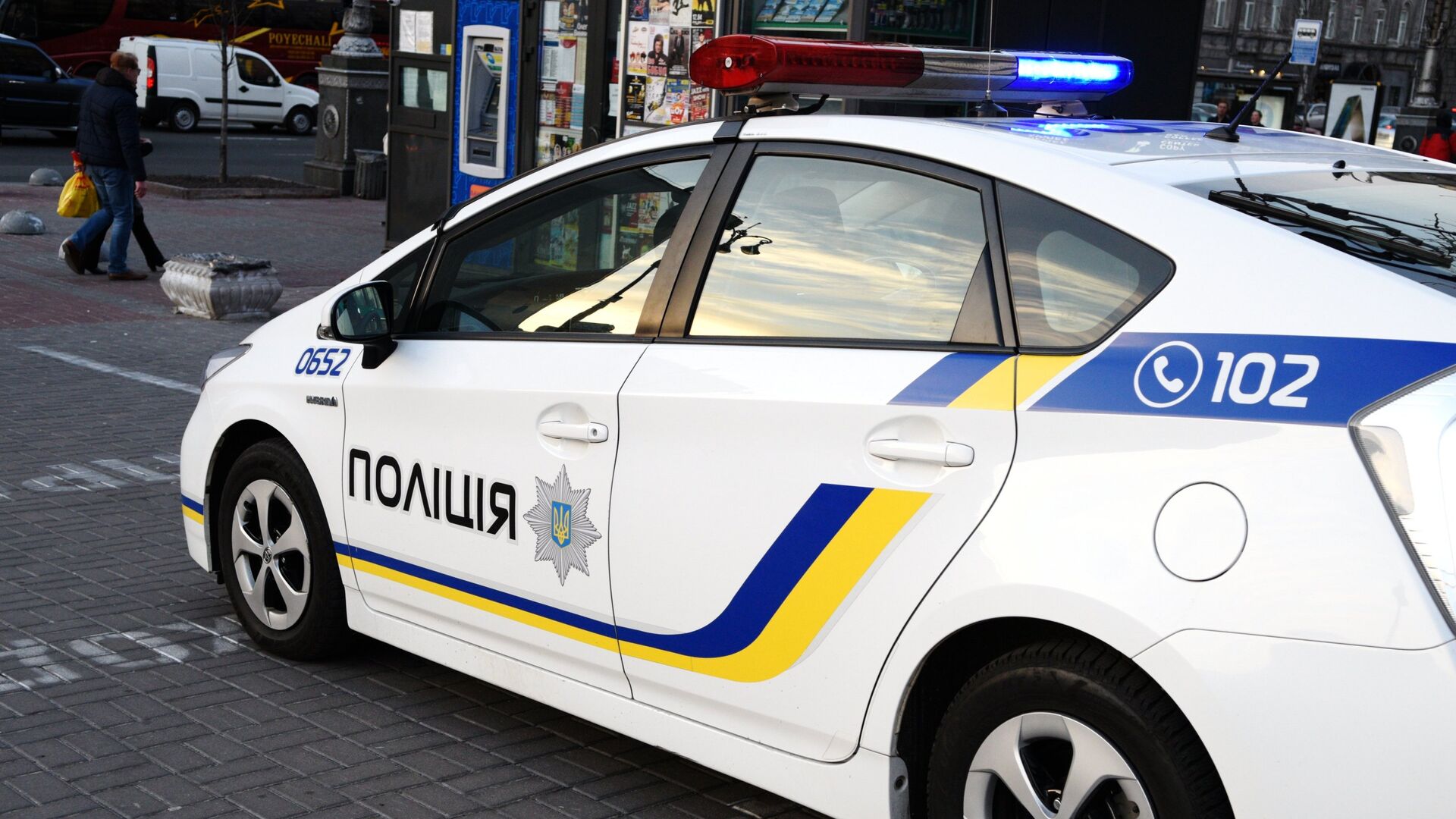 Автомобиль украинской полиции в Киеве Автомобиль украинской полиции в Киеве - РИА Новости, 1920, 21.10.2020