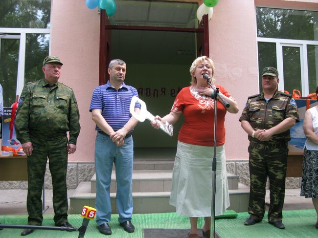 Торжественная церемония сдачи в эксплуатацию общеобразовательной школы № 6 в Цхинвали