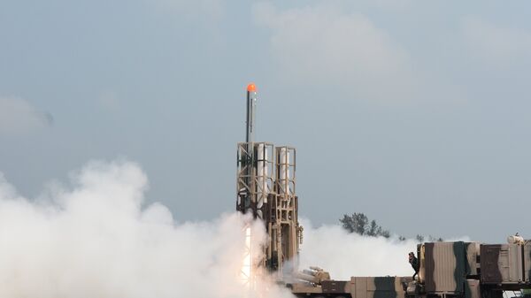 Пуск индийской крылатой ракеты Nirbhay