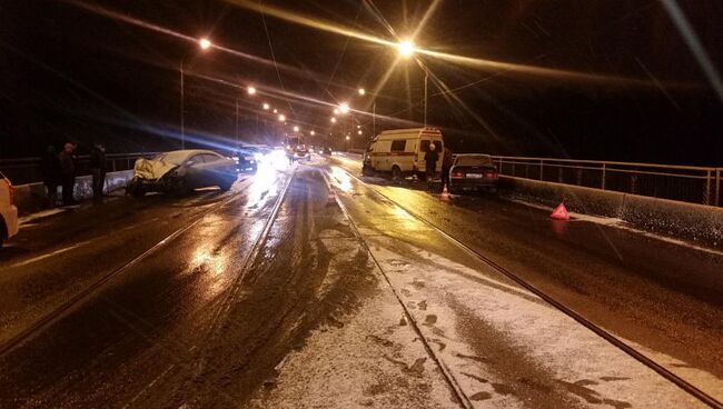 ДТП на Кузнецком мосту в Новокузнецке