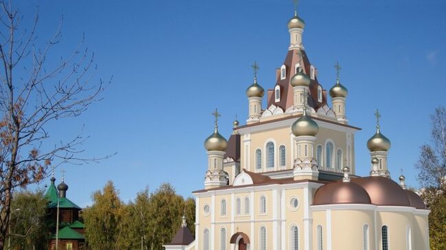 Макет храма Сретения Господня в столичном районе Жулебино