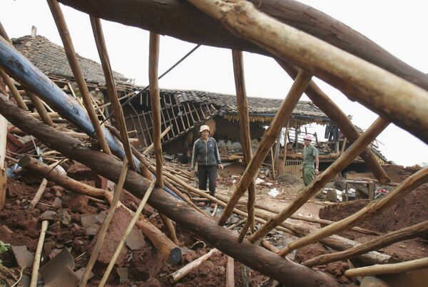 Последствия землетрясения в Китае