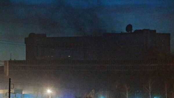 Возгорание на одном из технических объектов Службы внешней разведки РФ. 8 ноября 2017
