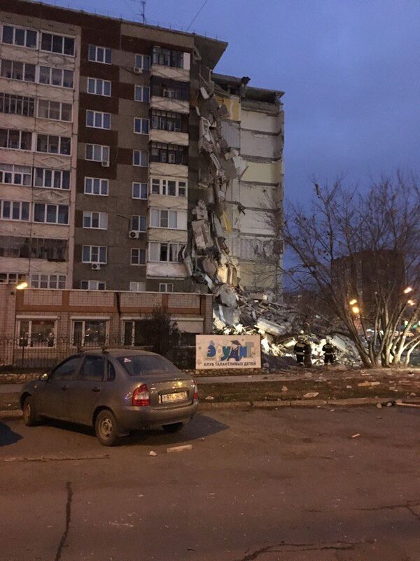 Обрушение части жилого дома в Ижевске. 9 ноября 2017