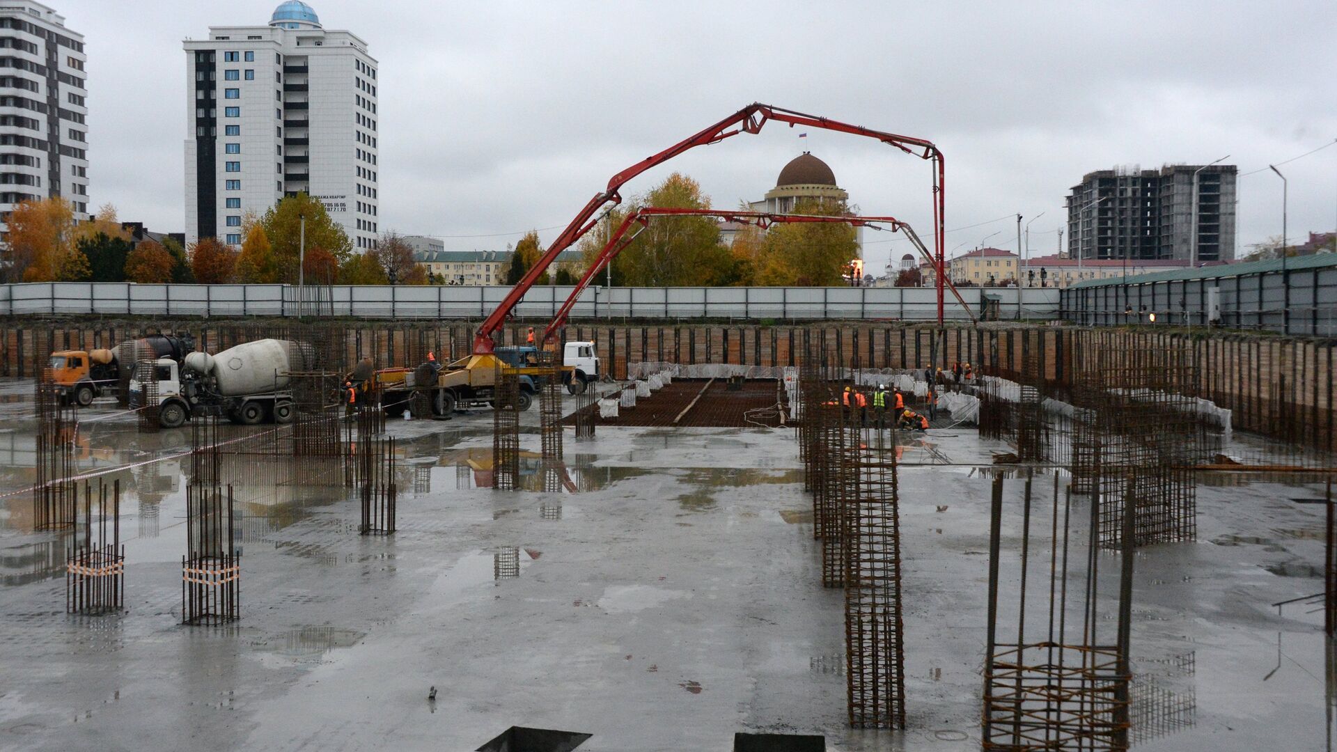 Строительство торгового центра Грозный Мол в Грозном - РИА Новости, 1920, 21.06.2022