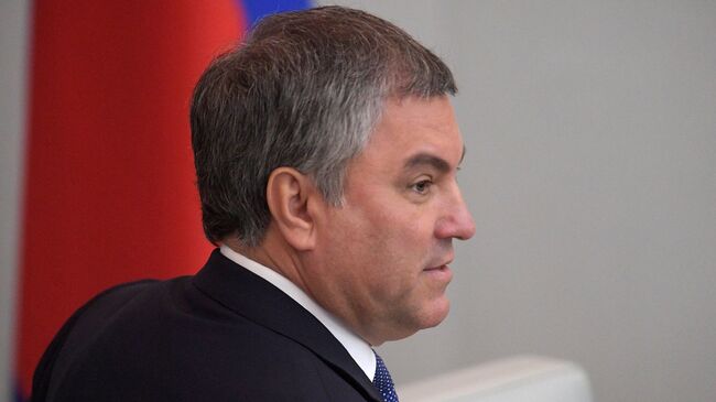 Вячеслав Володин на пленарном заседании Государственной Думы РФ. 10 ноября 2017