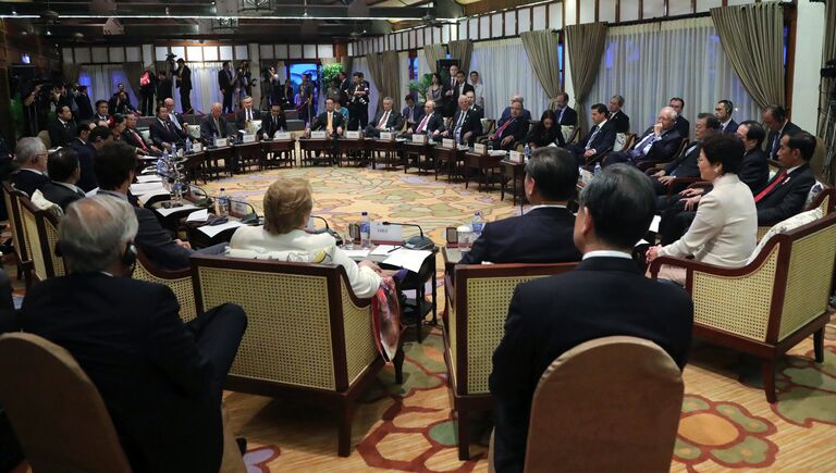 Президент РФ Владимир Путин принимает участие во встрече лидеров экономик форума АТЭС с лидерами АСЕАН в рамах саммита АТЭС. 10 ноября 2017