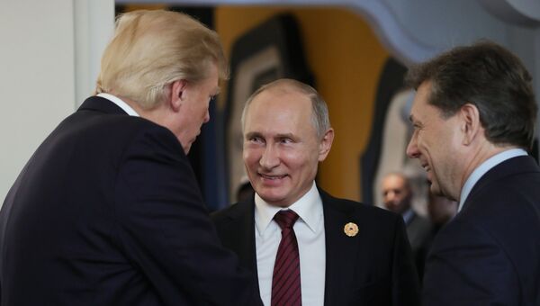 Президент США Дональд Трамп и президент РФ Владимир Путин. Архивное фото