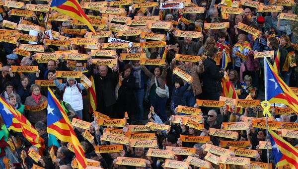 Митинг в Барселоне. 11 ноября 2017