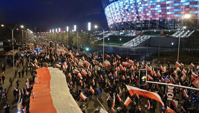 Марш в Варшаве по случаю Дня независимости. Архивное фото