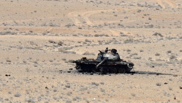 Подбитый танк в Сирии. Архивное фото