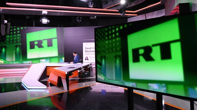 Студия телеканала RT в Москве