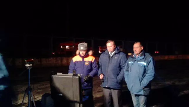 Пожар в деревне Поповка Чернского района Тульской области. 15 ноября 2017