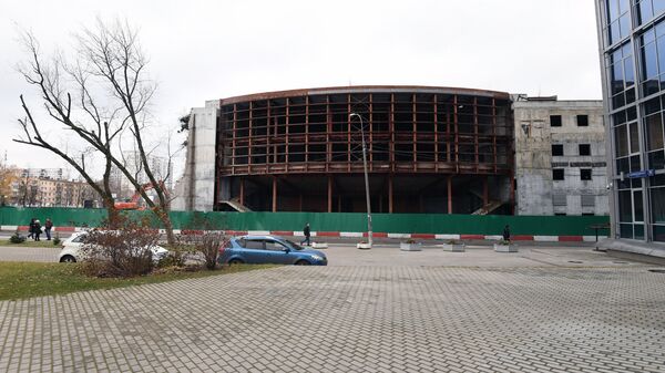 Реконструируемое здание театра Сатирикон имени Аркадия Райкина