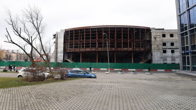 Реконструируемое здание театра Сатирикон имени Аркадия Райкина