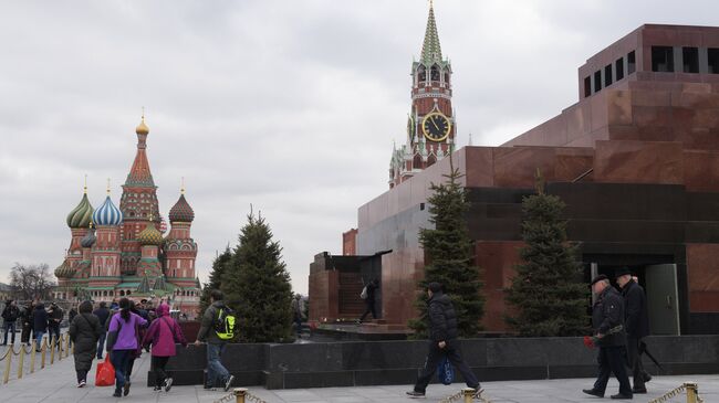 Мавзолей В.И. Ленина на Красной площади. Архивное фото