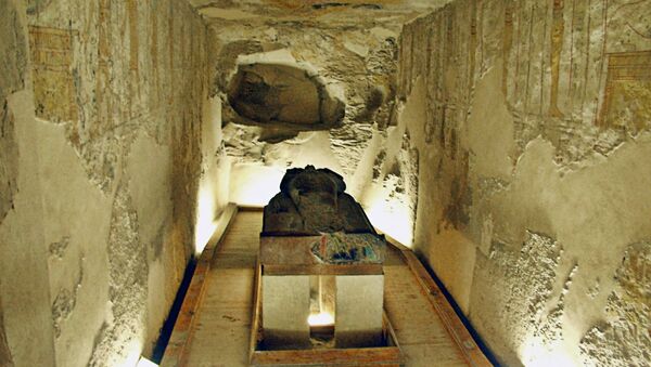 В древнеегипетской гробнице фараона