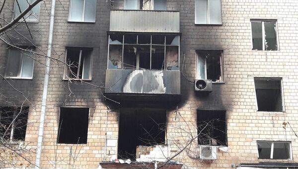 Последствия пожара в пятиэтажном жилом доме на проспекте Мира в Химках. 16 ноября 2017