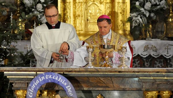 Празднование католического Рождества во Львове. Архивное фото