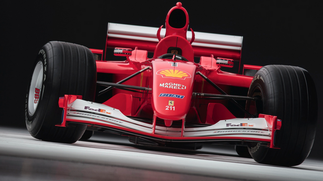 Гоночный болид Ferrari, на котором Михаэль Шумахер выиграл Гран-при Монако  