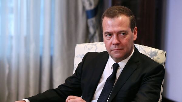 Дмитрий Медведев во время встречи с главой Всемирной организации здравоохранения Тедросом Адханомом. 17 ноября 2017