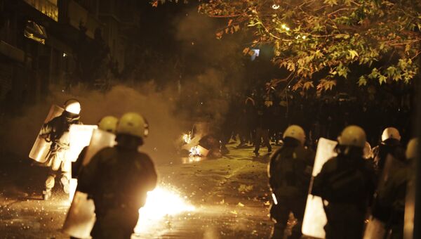 Беспорядки в Афинах в годовщину восстания в Политехническом университете