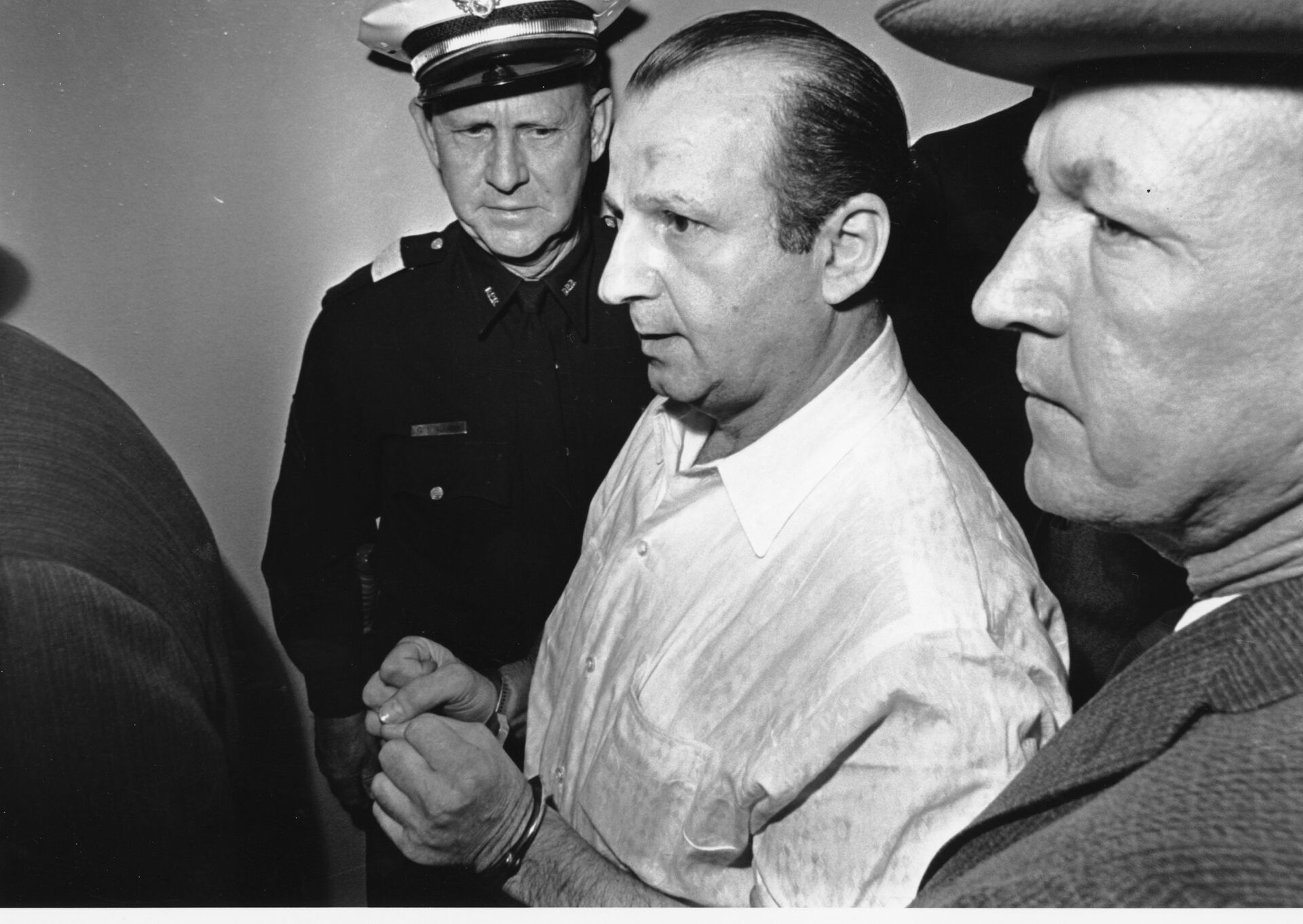 Убийца Ли Харви Освальда, Джек Руби в городской тюрьме Далласа, Техас. 24 ноября 1963  - РИА Новости, 1920, 23.11.2021