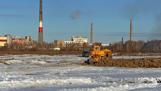 Работы по рекультивации водоема Карачай на территории ФГУП ПО Маяк