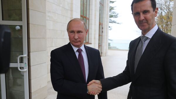 Президент РФ Владимир Путин и президент Сирии Башар Асад. Архивное фото