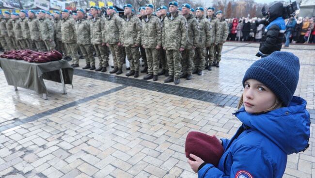 Церемония переименования Высокомобильных десантных войск в Десантно-штурмовые войска и установление Дня десантно-штурмовых войск ВСУ. 21 ноября 2017