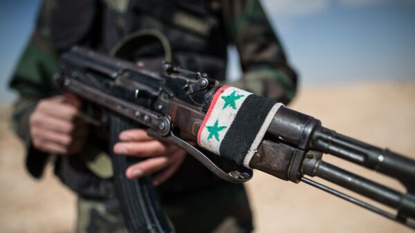 Боец Сирийской арабской армии. Архивное фото