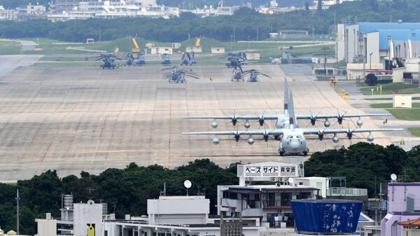 Американская авиабаза на острове Окинава. Архивное фото