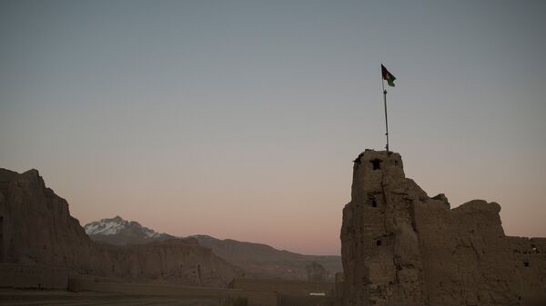Вид на дома в одном из сел в провинции Бамиан в Афганистане