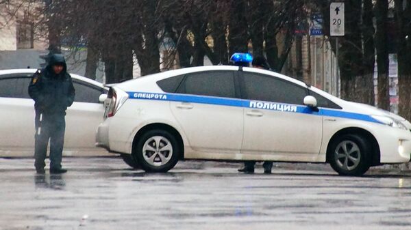 Автомобиль полиции в Луганске. Архивное фото
