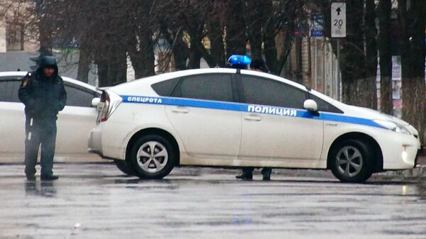 Автомобиль полиции в Луганске. Архивное фото