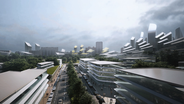 Концепция площадки реновации в районе Кузьминки от Zaha Hadid architects