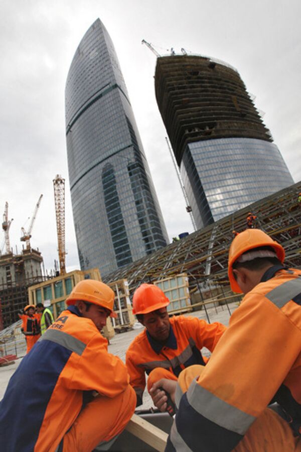 Строительство Московского международного делового центра Москва-Сити. Архив
