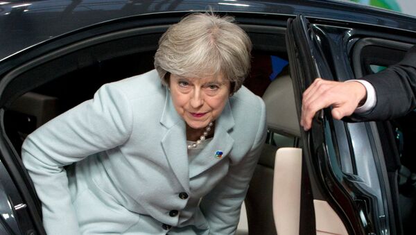Премьер-министр Великобритании Тереза Мэй перед началом саммита Восточного партнерства