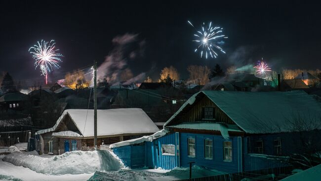 Празднование Нового года в городах России