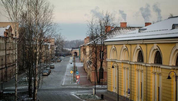 Улица в городе Даугавпилс, Латвия